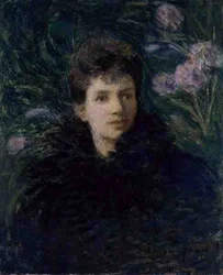 Young Woman with Violets, c.1910