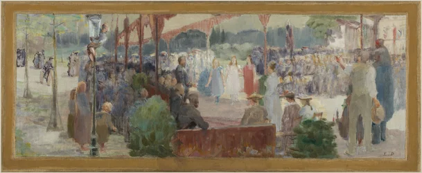 Sketch for the Village Hall of Maisons-Alfort: Homage to Merit, between 1893 and 1895