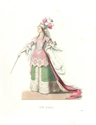 French Woman in Ballet Costume