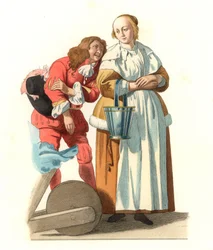 Woman of the Dutch Bourgeois and a Page