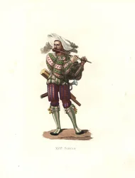 German Soldier Playing a Fife