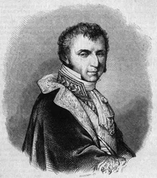Portrait of Nicolas Francois Mollien, French politician. Engraving by Chevignard in Le Magasin Picturesque