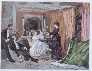 The Dressing Room of Hortense Schneider at the Theatre des Varietes
