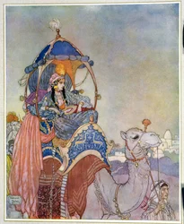 A Princess Riding on a Camel