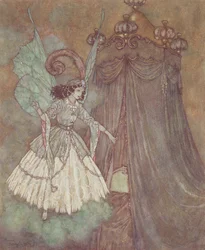 She Found Herself Face to Face with a Stately and Beautiful Lady, Illustration from 