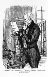 Scene from The Strange Case of Dr Jekyll and Mr Hyde by Robert Louis Stevenson, 1927