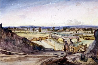 General view of Hampstead, London, 1837