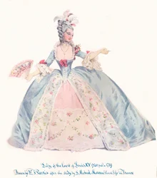 Lady of the Court of Louis XV, 19th century