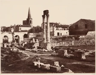 Roman Theater in Arles, c. 1855