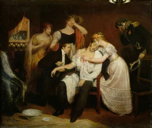 Charles-Ferdinand de France in His Box at the Opera on Rue de Richelieu After Being Stabbed by Louis Louvel