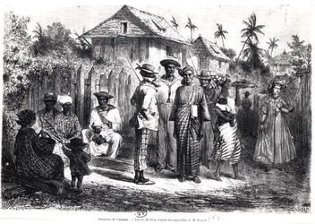 Natives of Cayenne, after Watercolours by M. Bouyer, Engraved by Antoine Valery Bertrand