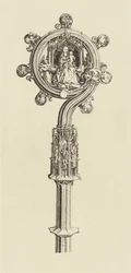 Design for a Staff by Martin Schongauer