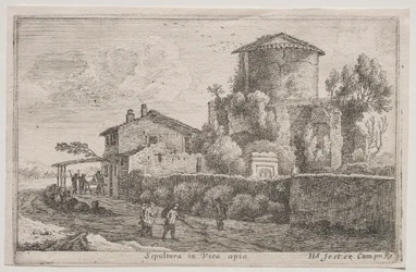 Diverse Views in and around Rome: Tomb along the Appian Way