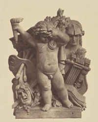 Les Beaux-arts, Sculpture by Nicolas Guillemin, Decoration of the Louvre, Paris