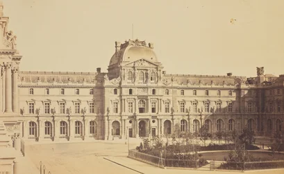 The Cour Napoléon and the Pavillon Sully Seen from the Turgot Wing, Louvre, Paris