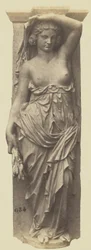 Caryatid by Victor Vilain, Decoration of the Louvre, Paris