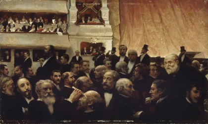 Intermission of a Premiere at the Comédie-Française
