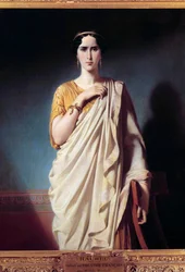 Portrait of Elisabeth Felix Called Mademoiselle Rachel (1821-1858) Actress