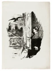 At the Window ("Open here I flung the shutter..."), from The Raven (Le Corbeau)