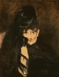 Berthe Morisot in Mourning Hat with Long Veil
