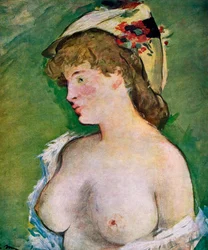 Blonde Woman with Bare Breasts, 1878