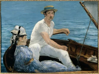 By boat