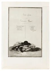 Hat and Guitar, Frontispiece for the Edition of Fourteen Etchings