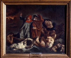 The Boat of Dante or Dante and Virgil in Hell
