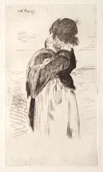 The Little Girl Holding a Baby
