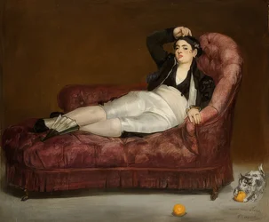 Reclining Young Woman in Spanish Costume