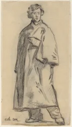 Man Wearing a Cloak