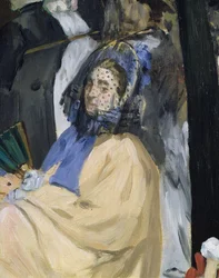 Music in the Tuileries Gardens (detail of a veiled woman)
