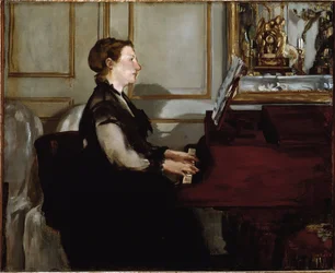 Portrait of Madame Manet (Suzanne Leenhoff) at the Piano