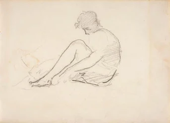Seated Woman (A Light Sketch of a Man