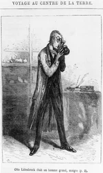 Professor Otto Lidenbrock, illustration from 