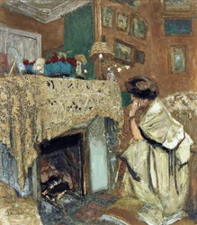 Madame Hessel by the Fireplace