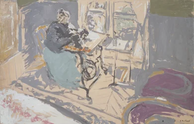 Madame Vuillard at Her Sewing Machine