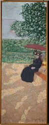 Park in Paris: Lady in Black