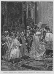 Religious Ceremony for the Wedding of Ferdinand II with Maria Cristina of Savoy