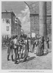 The Publication of the Proclamation of Rimini, 30 March 1815