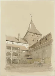 The Courtyard of Neidenburg Castle