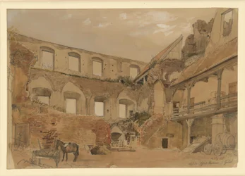 Castle Ruin in Gollub, Courtyard View
