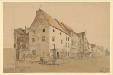 Street in Thorn with the Birthplace of Nicolaus Copernicus