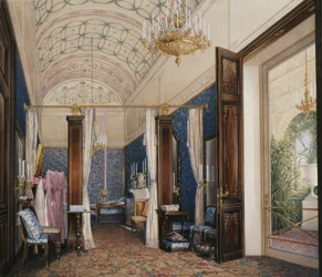 Interiors of the Winter Palace: The Dressing Room of Empress Alexandra Fyodorovna