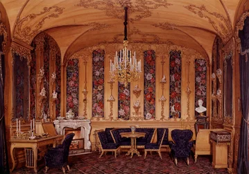 View of the Oak Cabinet of Alexandra Fyodorovna