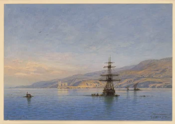 Miramare Castle in the Bay of Grignano near Trieste