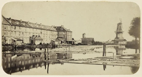 View of the Oranje-Nassau Barracks in Amsterdam Seen from the Garancine Factory