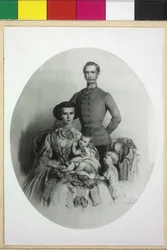Emperor of Austria with family Franz Joseph I