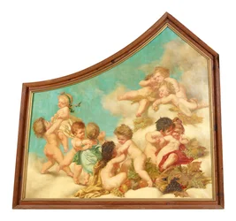 Part of a Ceiling Painting (Putti Allegories)
