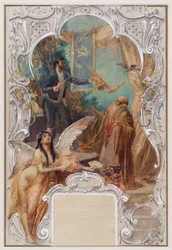 Magician (Design for a Mural in the Varieté Ronacher, Vienna)